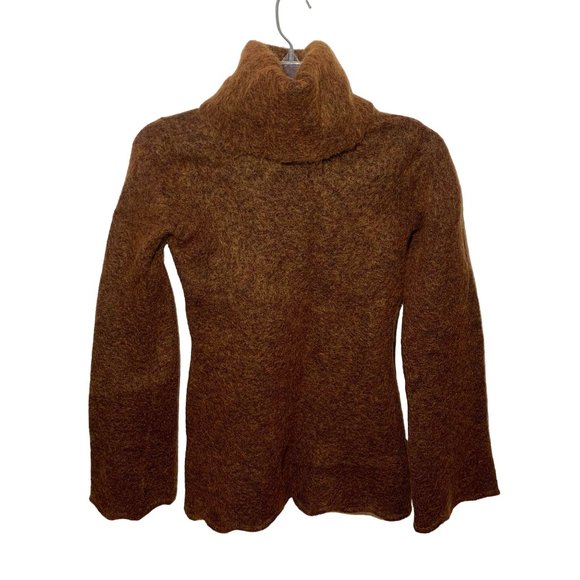 Alexandre Bartlett --Mohair Wool Blend Copper Colored Turtle Neck Sweater Size M - Picture 6 of 10